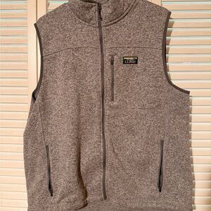 L.L. Bean Men's Charcoal Fleece Vest